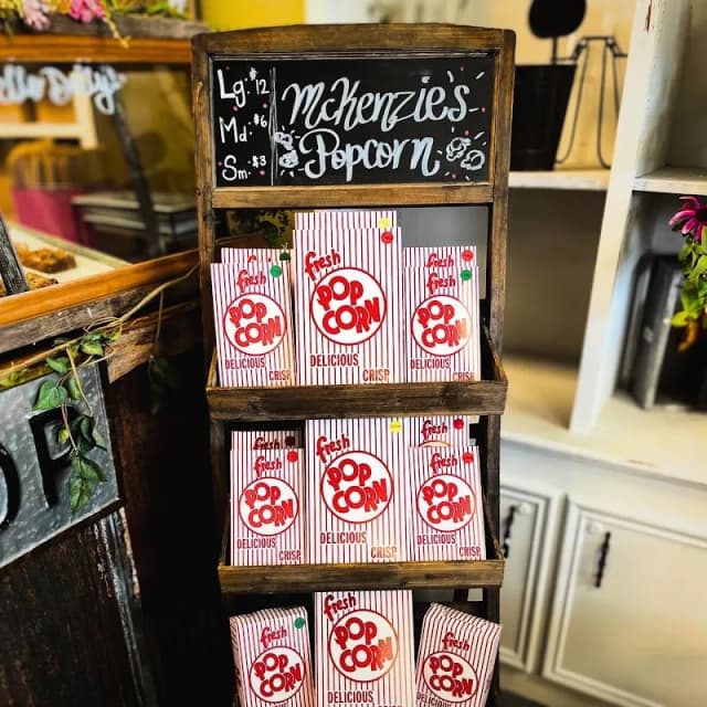 McKenzie's Popcorn in Janel’s Flowers + Buttercup Bakery